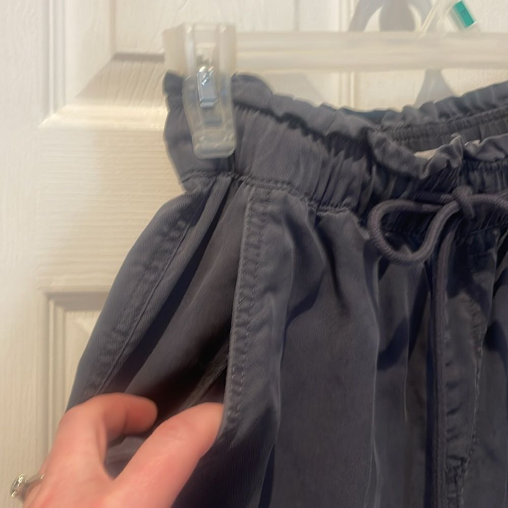 LOFT lyocell wide leg drawstring pants. - Picture 2 of 8